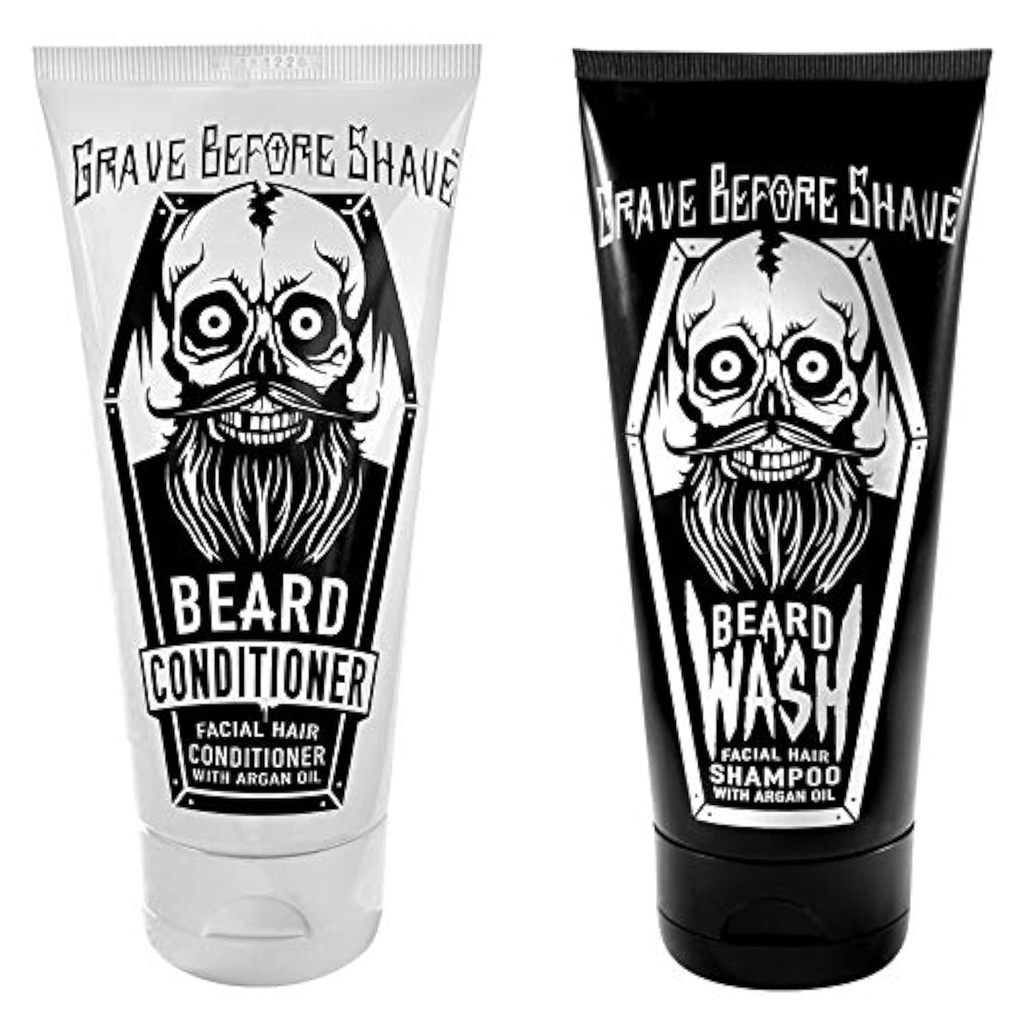 Grave Before ShaveTM Beard Wash & Beard Conditioner Pack