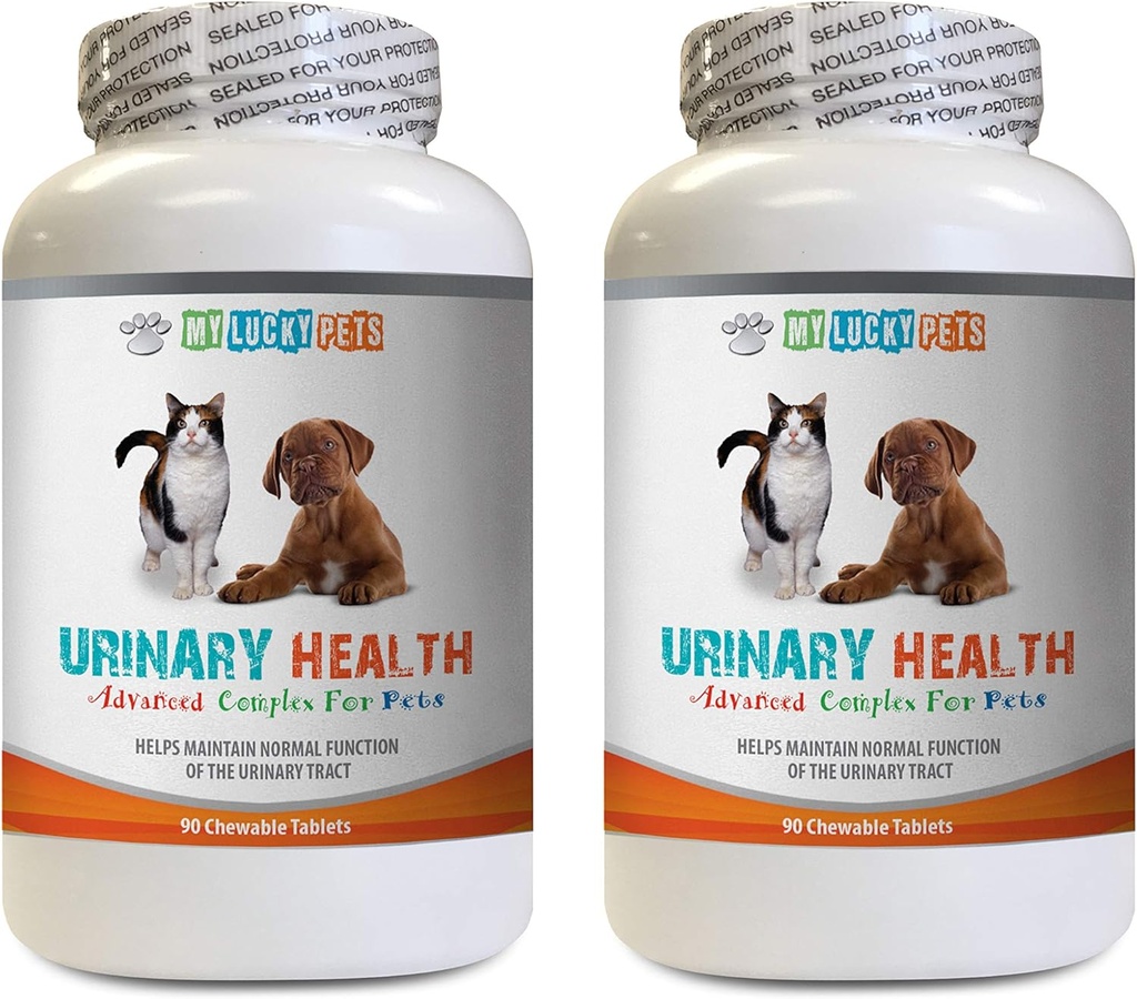 cat Urinary Tract Health - Pets Urinary Health Complex - for Dogs and Cats - Advanced Bladder Support - Cranberry Pills for Cats - 2 Bottles (180 Treats)