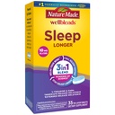 Nature Made Wellbleds Sleep Longer, Melatonin 10mg, L theanine 100 mg, και GABA 100mg, συμπλήρωμα ύπνου, 35 δισκία Tri- Layer
