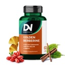 4-σε-1 Golden Berberine συμπλήρωμα με Κεϋλάνη κανέλας Bitter Melon Ginkgo, Ενισχύει την Ανοσία, Καρδιά & Υγεία,60 Κάψουλες για την υποστήριξη του μεταβολισμού,Made in USA