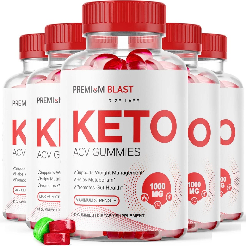 Premium Blast Keto ACV Gummies for Weight Loss, Advanced Formula, Apple Cider Vinegar for Weight Management, Maximum Strength (300 Gummies) (Pack of 5)