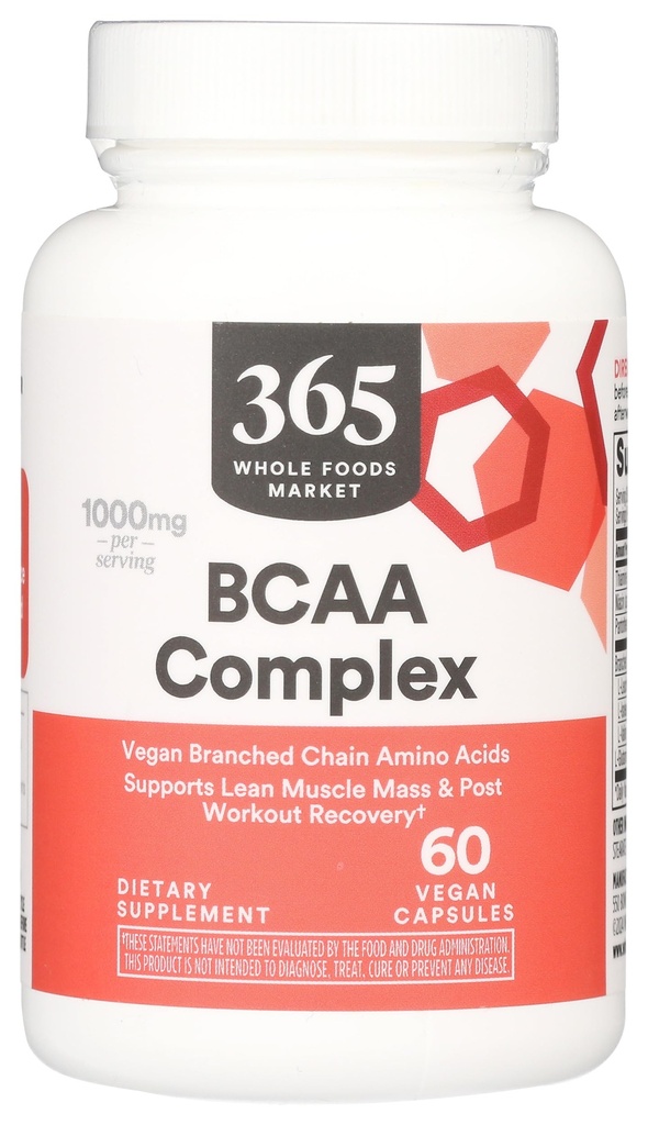 Ολόκληρη η αγορά τροφίμων, BCAA Complex, 60 Count