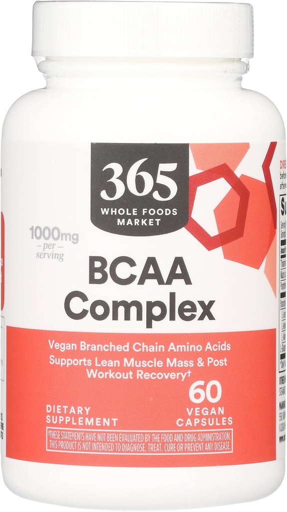 Ολόκληρη η αγορά τροφίμων, BCAA Complex, 60 Count