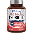 Probiotics 60 Δισεκατομμύρια CFU 19 Στελέχη για άνδρες & γυναίκες, με 100mg Προβιοτικό, Ράφι Σταθερό, 2-σε-1 Καθημερινή Φροντίδα Προβιοτική, Μη-ΓΤΟ, Πνευστική & Ανοσολογική Υγεία, 60 Κάψουλες Veggie