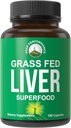 Κορυφή Απόδοση Grass Fed Desiccated Beef Liver Supplement 180 Capsules of Grassfed Liver Superfood Pills Περιέχει φυσικό σίδηρο, βιταμίνες, Αμινοξέα. Μεγάλη για την ανοσοποιητική υποστήριξη