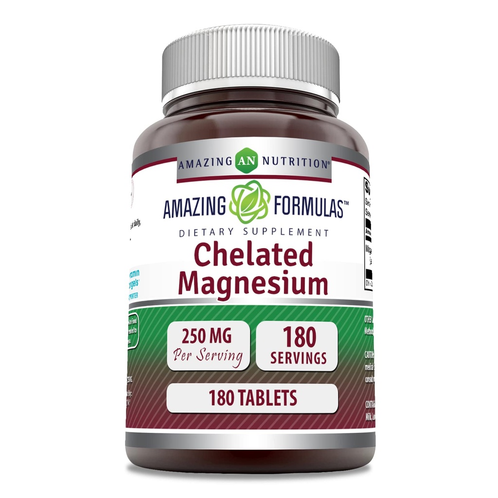 Amazing Formulas Chelated Magnesium Supplement 