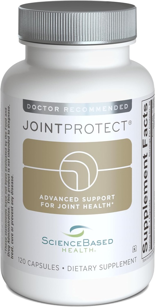 JointProtect – Advanced Joint Support with Glucosamine Sulfate, Boswellia (30% AKBA), Longvida Curcumin, FruiteX-B, και βιταμίνη C – Άνεση, Ευελιξία & Cartilage Health – 120 Κάψουλες