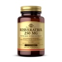 Solgar Resveratrol 250 mg με εκχύλισμα κόκκινου κρασιού - 30 Softgels - Αντιοξειδωτική υποστήριξη - Μη ΓΤΟ, Χωρίς γλουτένη, Χωρίς γαλακτοκομικά - 30 Σερβιέτες