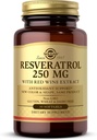Solgar Resveratrol 250 mg με εκχύλισμα κόκκινου κρασιού - 30 Softgels - Αντιοξειδωτική υποστήριξη - Μη ΓΤΟ, Χωρίς γλουτένη, Χωρίς γαλακτοκομικά - 30 Σερβιέτες