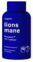 Advanced Bionetix Organic Lions Mane Supplement 120 Capsules. Brain Support Nootropic Immune System Support Mushroom Supplement. Highly Concentrated Purified Extract, w/Patent Pending Litropane™