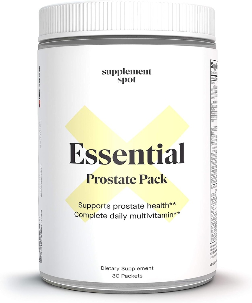 Essential Prostate Health Pack - Καθημερινή Multivitamin Συμπληρώματα για τους άνδρες w / Saw Palmetto, Βιταμίνες, Ορυκτά - Καθημερινή Multivitamin για τους άνδρες να υποστηρίξει Prostate & Συνολική Υγεία - 30 Πακέτα