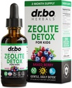 Zeolite Detox for Kids Liquid Drops - Προηγμένος Κλινοπτιλόλιθος με Καθαρές Βιταμίνες B12 & D - Παιδικό Απαλό Σώμα Καθημερινή Καθαριότητα Εστίαση & Λόγος Extra Clinoptilolite Zeolite Detox Cleanse Supplement 2oz