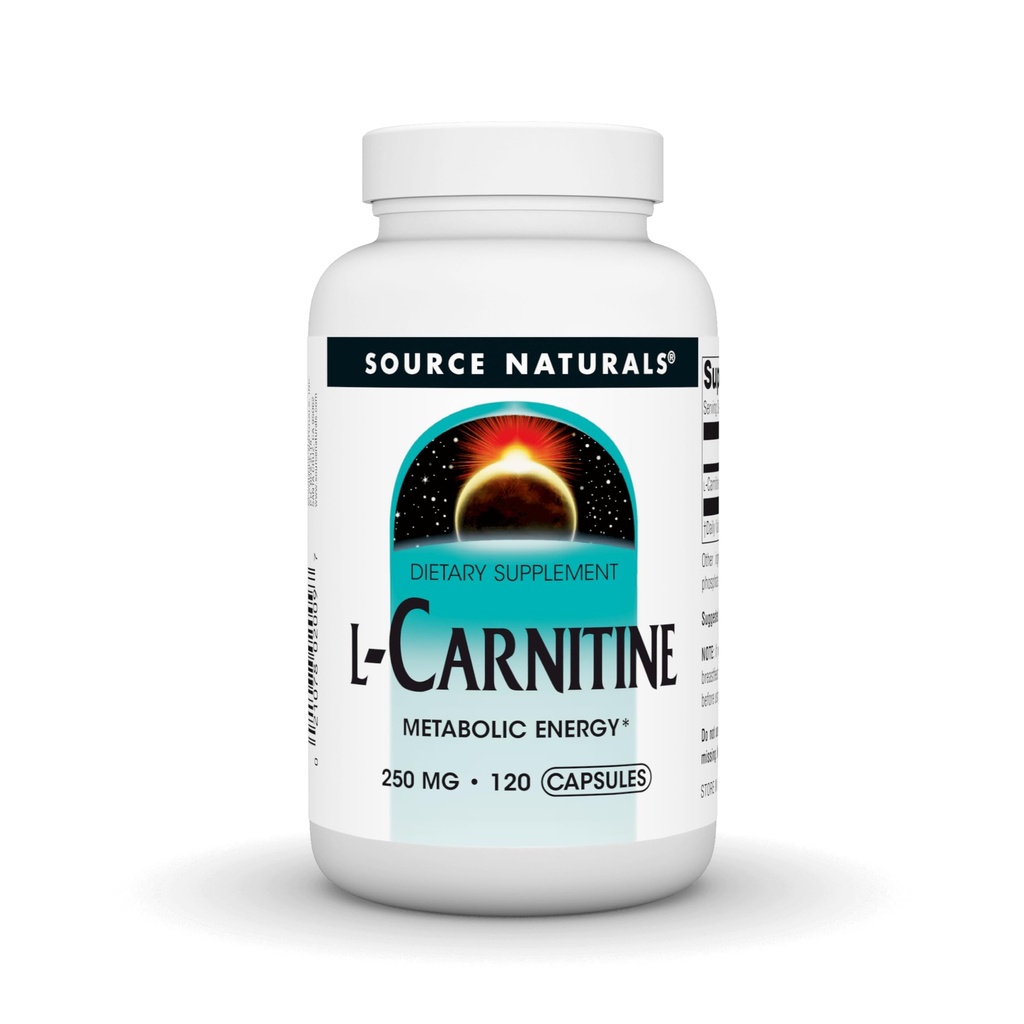 Πηγή Naturals L-Καρνιτίνη, Μεταβολική Ενέργεια *, 250mg - 120 κάψουλες