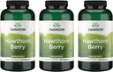 Swanson Hawthorn Berry Supplement - Αντιοξειδωτικά Φλαβονοειδή (250 Καψάκια, 565 mg έκαστο) 3 Συσκευασία
