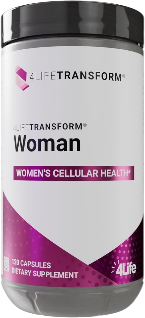 4Life Transform Woman - Women's Supplement with Velvet Bean & Evening Primrose Extracts - Healthy Skin & Well-Being - 120 Vegetable-Derived Capsules