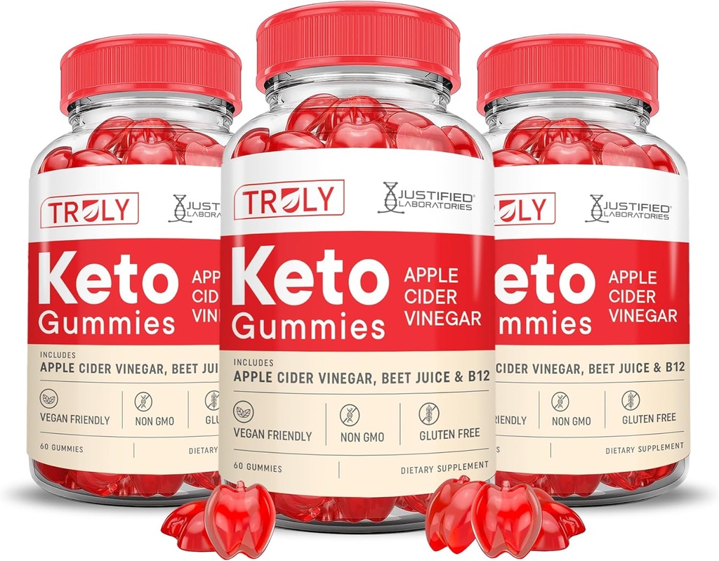 (3 Pack) Πραγματικά Keto ACV Gummies Advanced Formula 1000MG Πραγματικά Keto Gummies Apple Cider Vinegar Formulated with Pomegranate Beet Juice Powder B12 Vegan Non GMO 180 Gummys