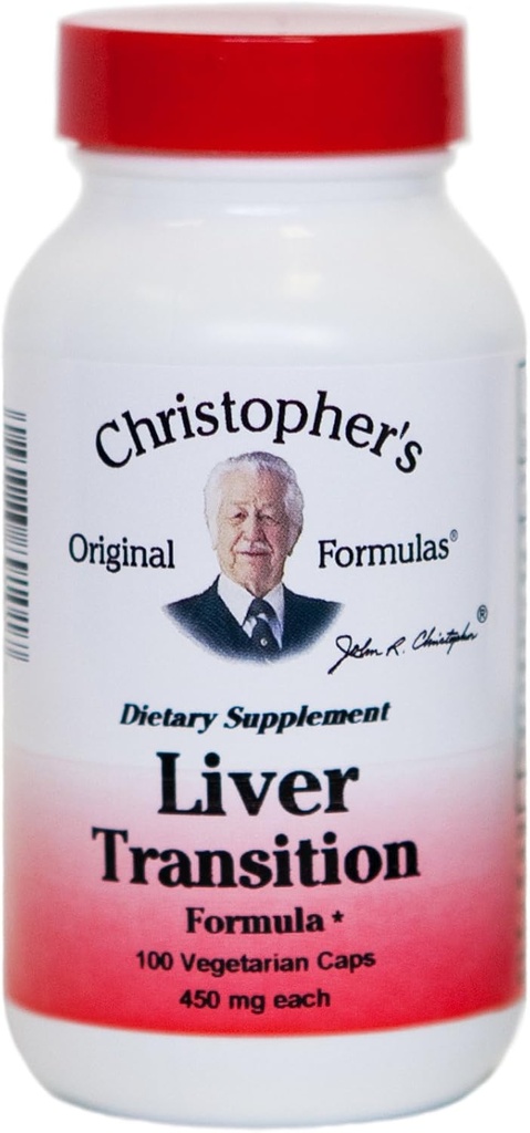 Christopher's Original Formulas Liver Transition Formula – Gentle Herbal Liver Cleanse, 450 mg, 100 κάψουλες χορτοφάγων