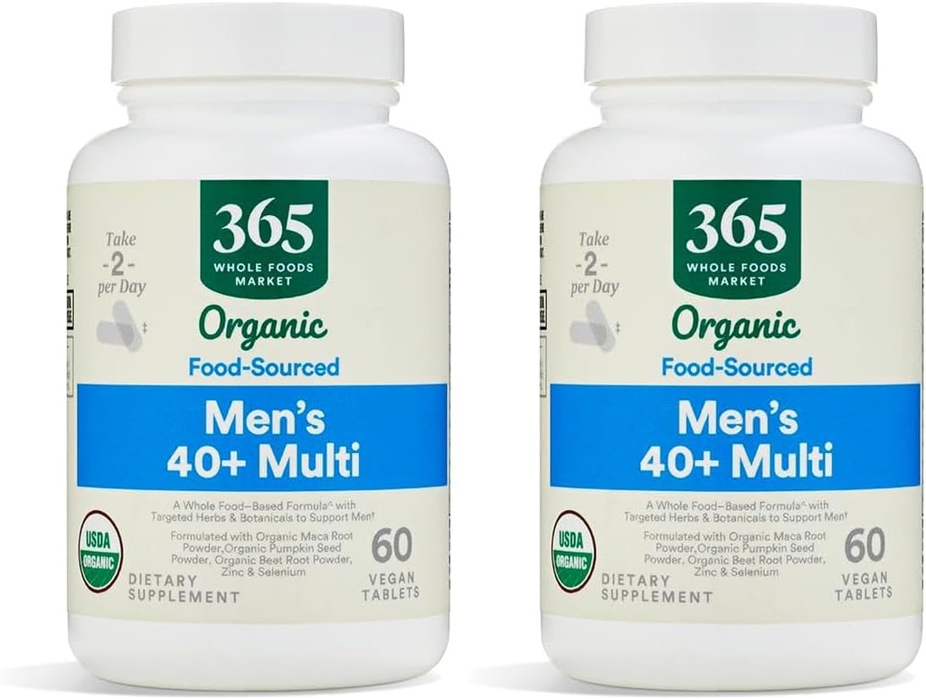 Ολόκληρη αγορά τροφίμων, Βιταμίνη Multi Mens Food Cultured 40 Plus, 60 Count (Pack of 2)