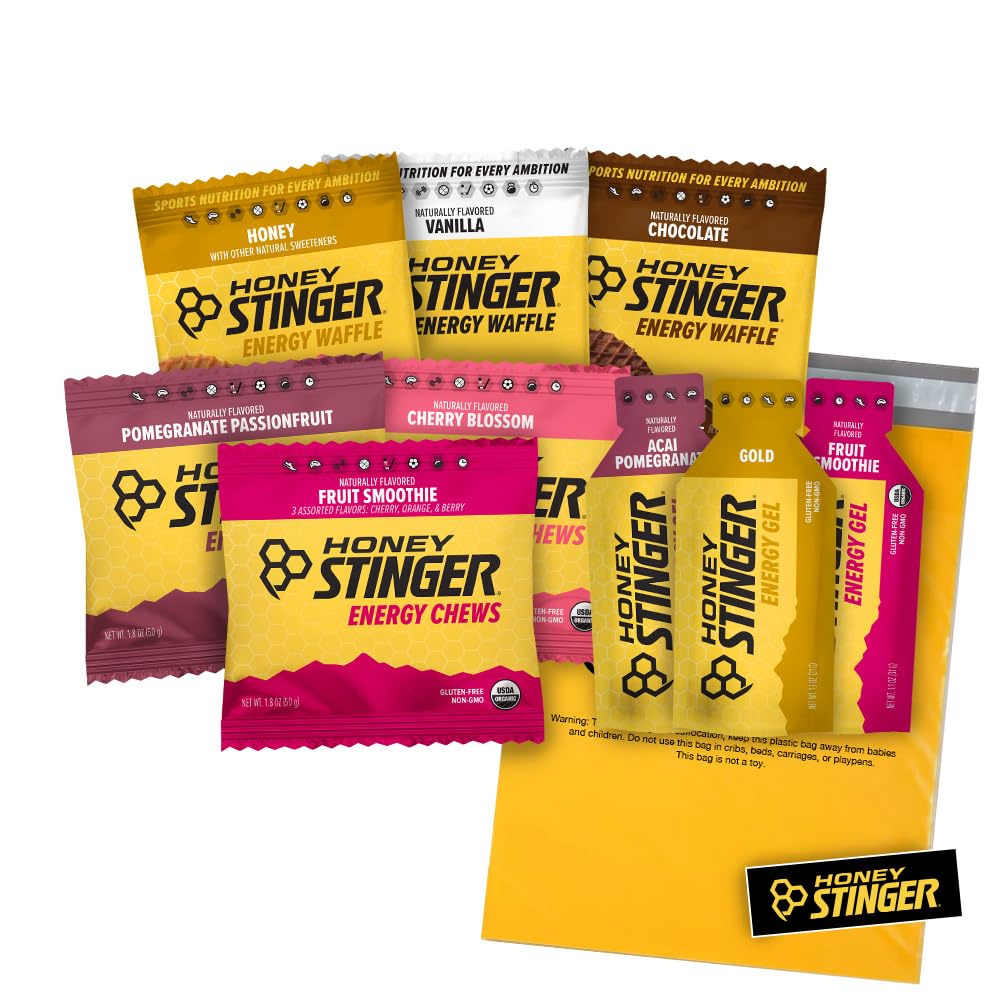 Κιτ Εκπαίδευσης με Μέλι Stinger – 9 Count Plus Sticker και Polybag – Πηγή Ενέργειας για κάθε δραστηριότητα – 3 Βιολογικές Βάφλες, 3 Πακέτα Μασουλάκια Ενέργειας & 3 Ενεργειακά Γέλη