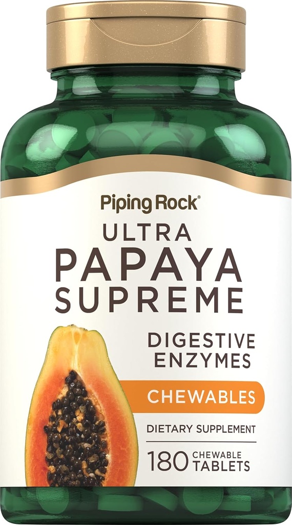 Piping Rock Papaya Digestive Enzymes Chewables 