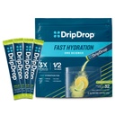 DripDrop Hydration Packets - Lime λεμόνι - Μονό σερβίρετε ηλεκτρολύτες Σκόνη Mix - Μη ΓΤΟ, Χωρίς γλουτένη, Vegan - 32 Sticks