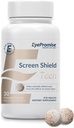 EyePromise Screen Shield Teen Eye Vitamin - 30-Count, 30-Day Supply - Chewable Eye Supplement for Kids with Zeaxanthin, Lutein, Zinc & Vitamins for Cured, Strained Eyes