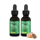 Organika Bee Propolis Βάμμα 1 oz x 2 Pack: Καθαρό και Vegan Propolis Extract για την ανοσοάμυνα, το λαρύγγι και την αναπνοή - Χωρίς γλουτένη, ΓΤΟ, & Τεχνητές Γεύσεις - 20 ημέρες Prop Drops Supply