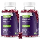 Viteey Melatonin Gummies 10mg - Gummies ύπνου για ενήλικες Επιπλέον δύναμη Μελατονίνη - Vegan, GMO δωρεάν, Χωρίς γλουτένη - 120 κόμης