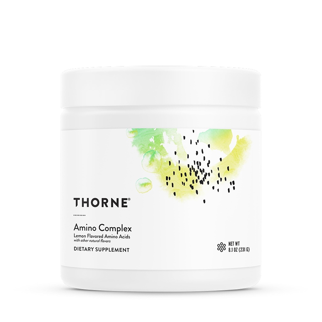 THORNE - Amino Complex - Clinically-Validated EAA and BCAA Powder for Pre or Post-Workout - Promotes Lean Muscle Mass & Exercise Recovery* - NSF Certified for Sport - 30 Servings - 8.1 Oz - Lemon