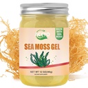 ACEYO (12 OZ Organic Sea Moss Gel Raw Vegan Natural Irish Seamoss Gel για γυναίκες Άνδρες 102 Βιταμίνες και Ορυκτά Άγρια Συγκομισμένα Αυθεντικά Γεύση Μη ΓΤΟ