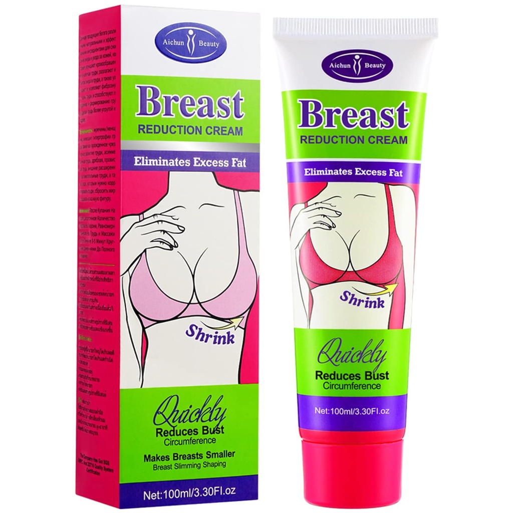 AICHUN BEAUTY Breast Reduction Cream Shrink Bust Quickly Slimming Shaping Breast Fat Burning 100ml 3.30 Fl. Oz