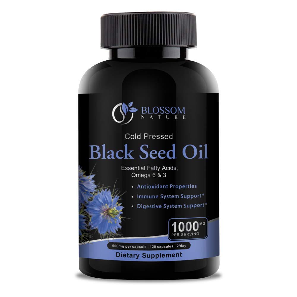 Black Seed Oil Caps 1000mg - Premium Black Cumin Seed Oil Caps - Black Seed Oil Liquid Pills - Virgin Cold Pressed Nigella Sativa Oil Pills - Black Seed Oil - 120 Cap (2 Μήνες Προσφορά)
