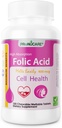 Folic Acid 400 mcg Buccal Lozenge δισκία – Slow-Dissolving για γρήγορη απορρόφηση, προγεννητική & νευρωνική υποστήριξη σωλήνων, χωρίς ζάχαρη, 100 CT