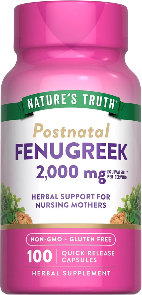 Nature's Truth Fenugreek Σπόροι Κάψουλες για γυναίκες 