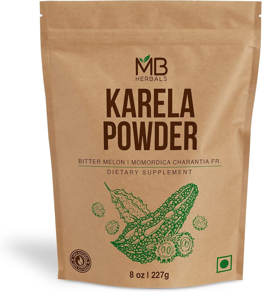 MB Herbals De-Speed Karela Powder 8 oz / 227 Gram (0.5 lb) 