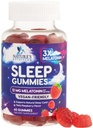 Melatonin Sleep Gummies - Melatonin 12mg Per Serving - Extra Strength Sleep Support Melatonin Gummy - Vegan Sleeping Gummy Supplement - Restful Sleep Support for Adults - Berry Flavor - 60 Gummies