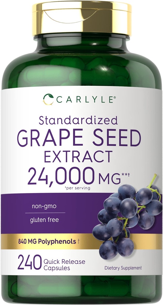 Εκχύλισμα σπέρματος σόγιας Carlyle 24,000 mg Ισοδύναμο 240 κάψουλες 