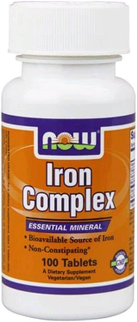 NOW Iron Complex, 100 δισκία (πακέτο των 3)