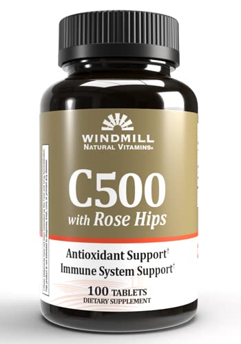 Ανεμόμυλος C-500 με Rose HIPS Tabs 100'S Ανεμόμυλος (πακέτο του 1)