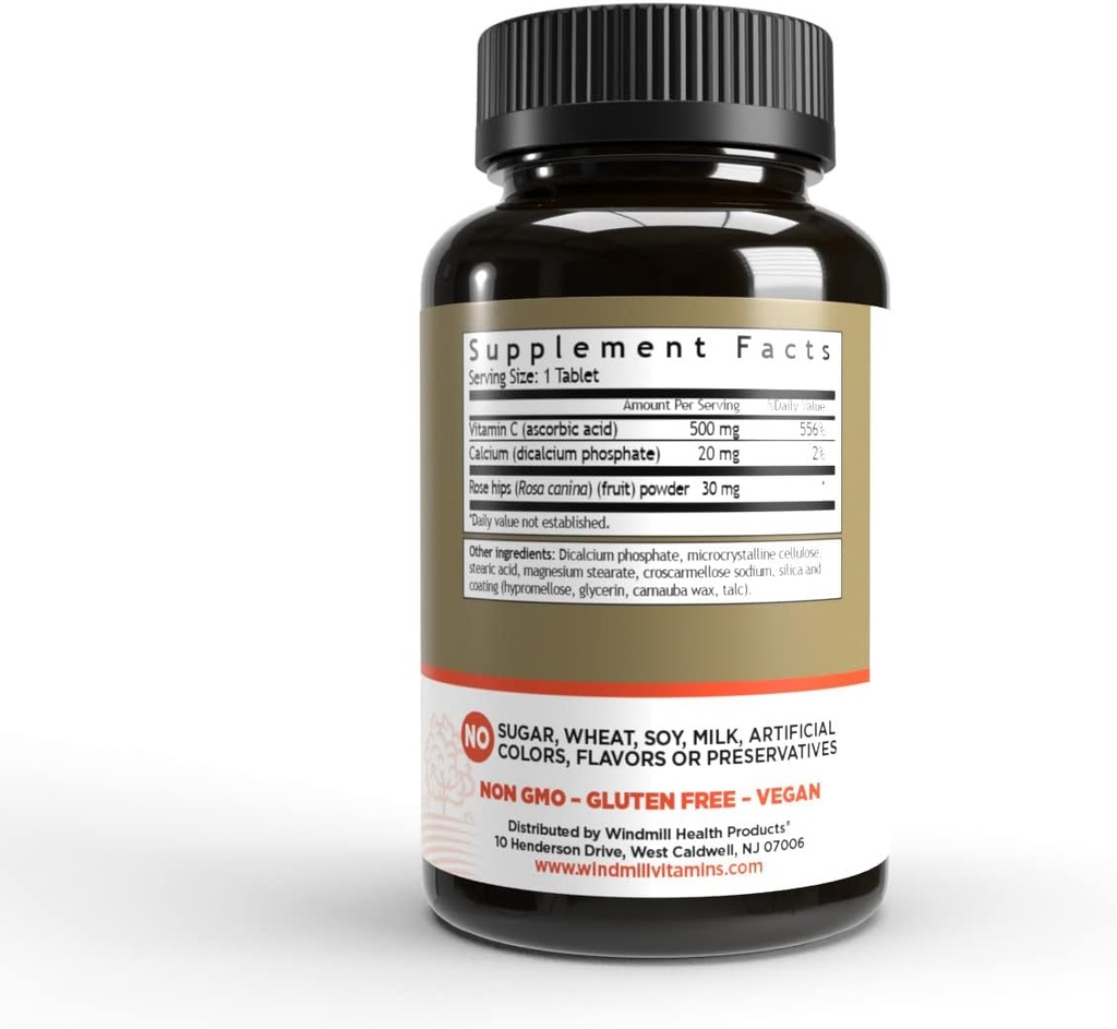 Ανεμόμυλος C-500 με Rose HIPS Tabs 100'S Ανεμόμυλος (πακέτο του 1)