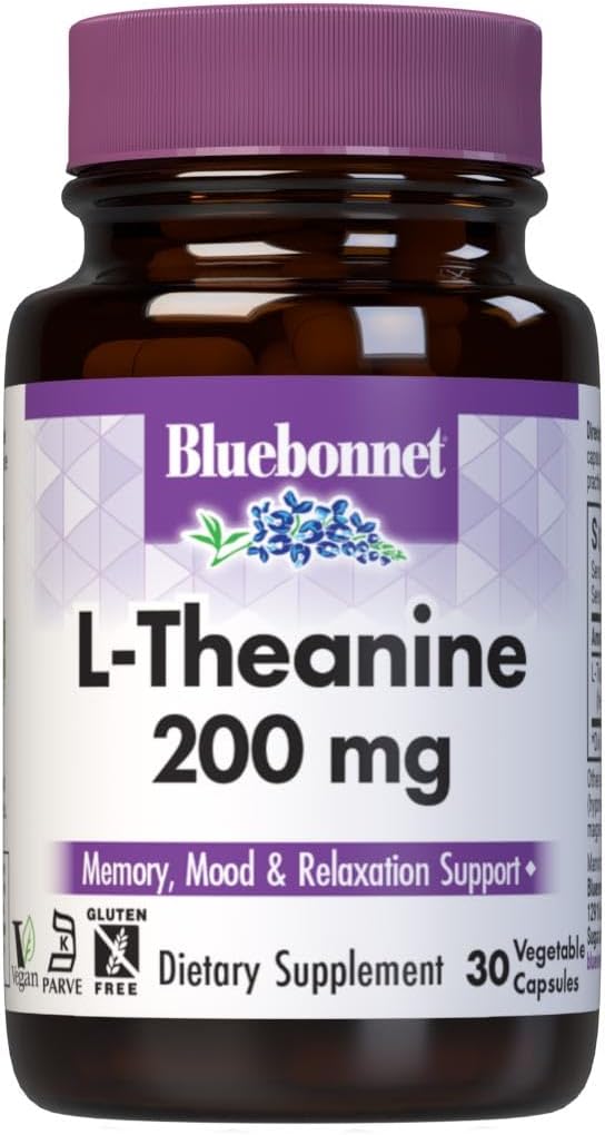 Bluebonnet Nutrition L- Theanine 200 mg, 30 Count
