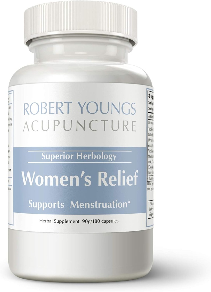 Women’s Relief — Best Herbal PMS, Menstrual Pain & Period Cramping Reliever (180 Capsules) | Fast Acting Formula Helps Relieve Stress, Harmonize & Nourish Blood, Smooth Liver Qi & Break up Stagnation
