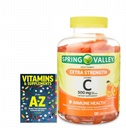 Spring Valley Extra Strength Vitamin C, 500 mg Χορτοφαγικά Gummies, 120 Count + Better Guide Βιταμίνες Συμπληρώματα Βιβλίου Δωρεάν Δεν μπορούν να πουληθούν ξεχωριστά