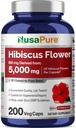 NusaPure Hibiscus Flower 10:1 Extract, 500 mg Ισοδύναμα με 5000mg 200 χορτοφαγικά Caps (Non-GMO, Vegan)