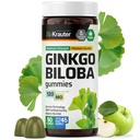 BIO KRAUTER Ginkgo Biloba Gummies - 90 Vegan Chews - Ginkgo Biloba συμπληρώματα για την υποστήριξη του εγκεφάλου - 120 mg Standardized Extract - Pectin Based Formula