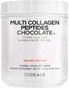 Codeage Multi Collagen Chocolate Protein Powder - Hydrolyzed Bovine Collagen Peptides, 5 Collagen Types & MCT Έλαιο - Κρέμα Κολαγόνου, Σοκολάτα Κολλαγόνο Πεπτίδια - Πρωτεΐνη Shakes - Μη ΓΤΟ - 18,17 oz