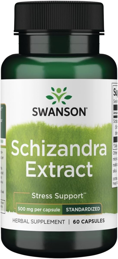 Swanson Schizandra Extract 500 Milligrams 60 Κάψουλες
