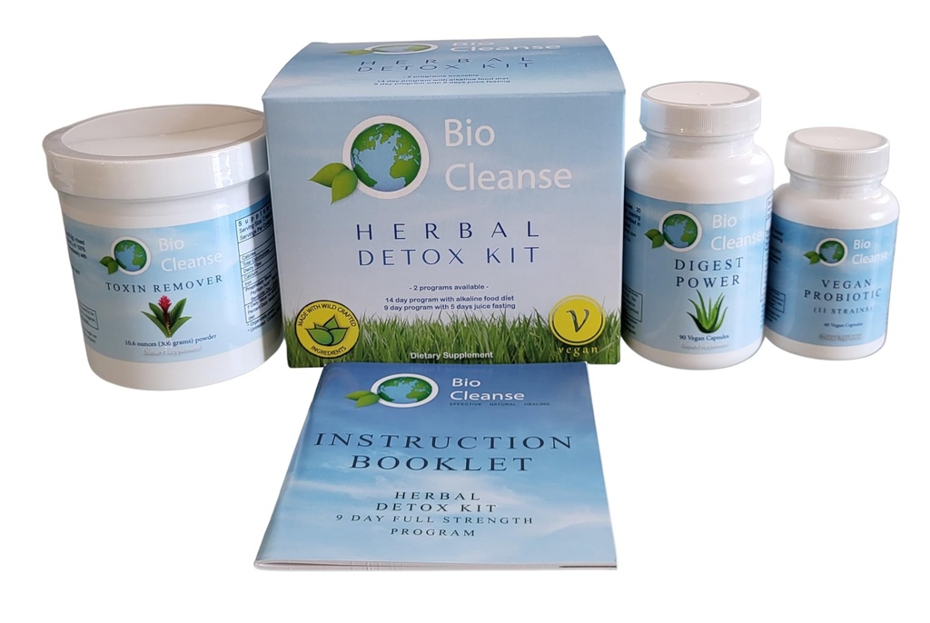 Bio Cleanse Detox Kit, περιλαμβάνει προβιοτική Φόρμουλα, Digest Power και Bentonite Psyllium, Colon Care, Υγιεινή Αποβολή και Υγεία των Ούλων
